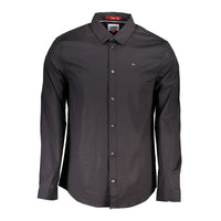 Camicia da uomo Tommy Hilfiger in cotone nero