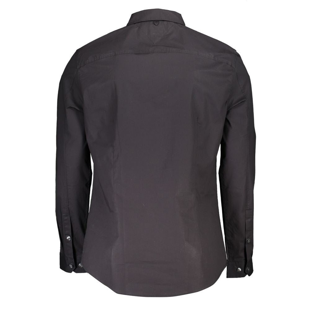Camicia da uomo Tommy Hilfiger in cotone nero