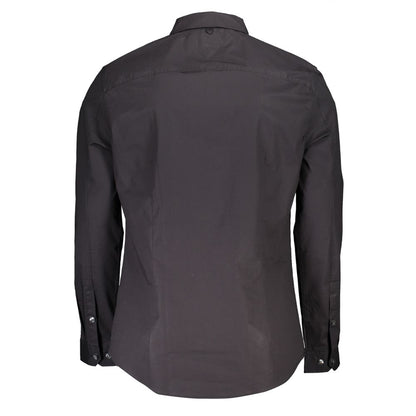 Camicia da uomo Tommy Hilfiger in cotone nero