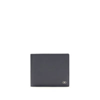 Portefeuille Ferragamo en cuir de veau bleu Bos Taurus