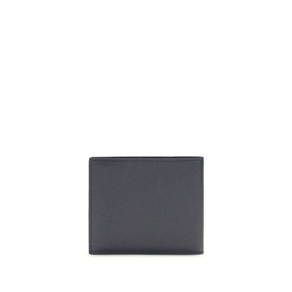 Portefeuille Ferragamo en cuir de veau bleu Bos Taurus