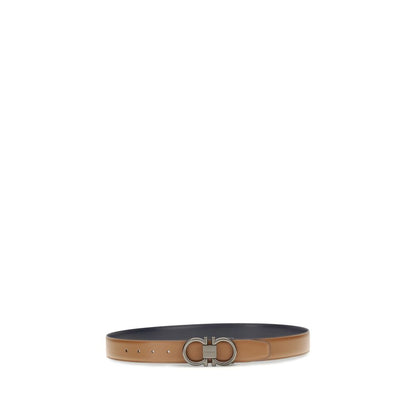 Ceinture Ferragamo en cuir de veau beige Bos Taurus