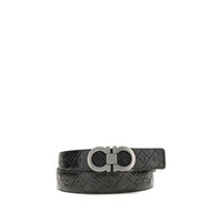 Cintura Regular Ferragamo Nera In Pelle Di Vitello Bos Taurus