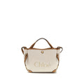 Borsa a tracolla Chloé in tessuto beige