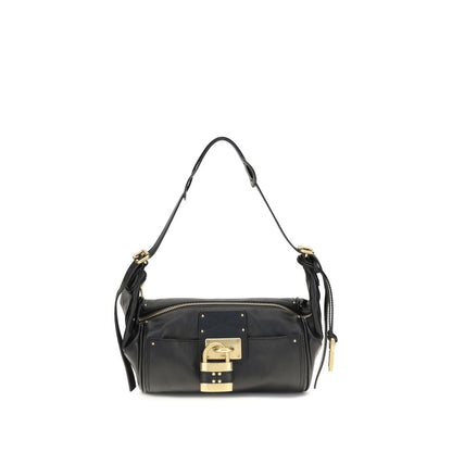 Borsa a tracolla Chloé in pelle di vitello nera Bos Taurus