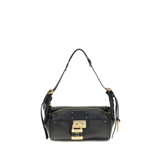 Borsa a tracolla Chloé in pelle di vitello nera Bos Taurus