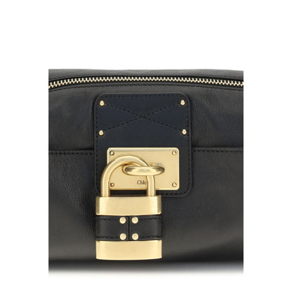 Borsa a tracolla Chloé in pelle di vitello nera Bos Taurus