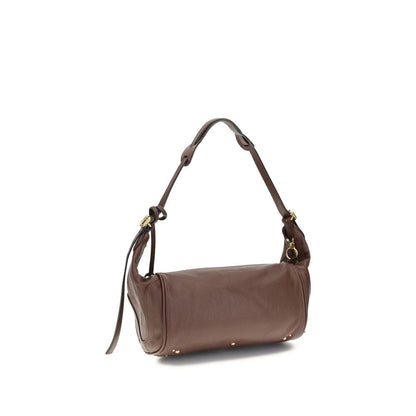 Borsa a spalla Chloé in pelle di vitello marrone Bos Taurus