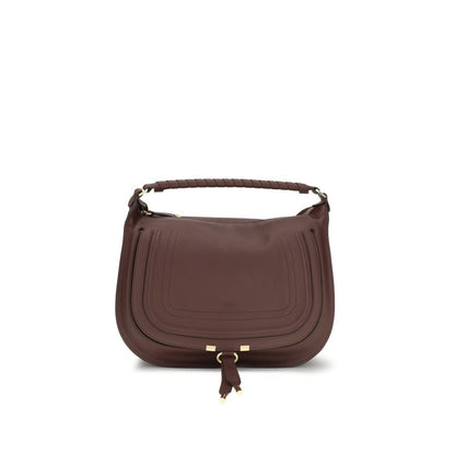 Sac porté épaule Chloé en cuir de veau marron Bos Taurus