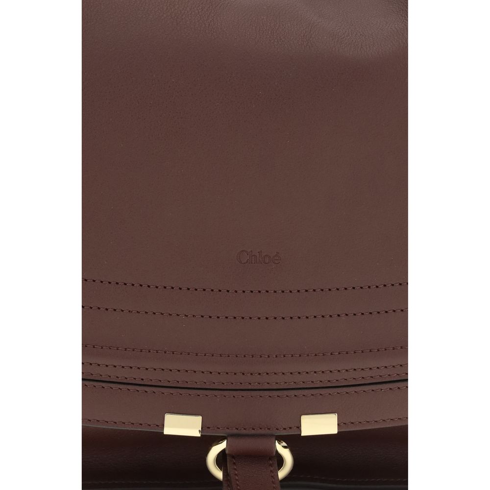 Sac porté épaule Chloé en cuir de veau marron Bos Taurus
