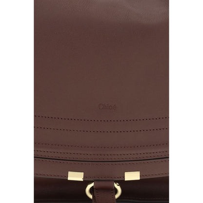 Sac porté épaule Chloé en cuir de veau marron Bos Taurus