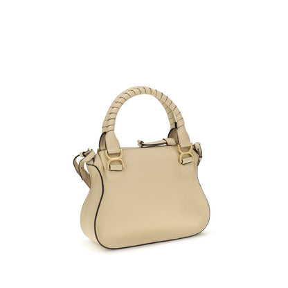 Borsa a mano Chloé in pelle di vitello beige Bos Taurus