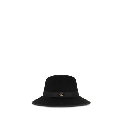 Fedora Valentino Garavani in cotone nero