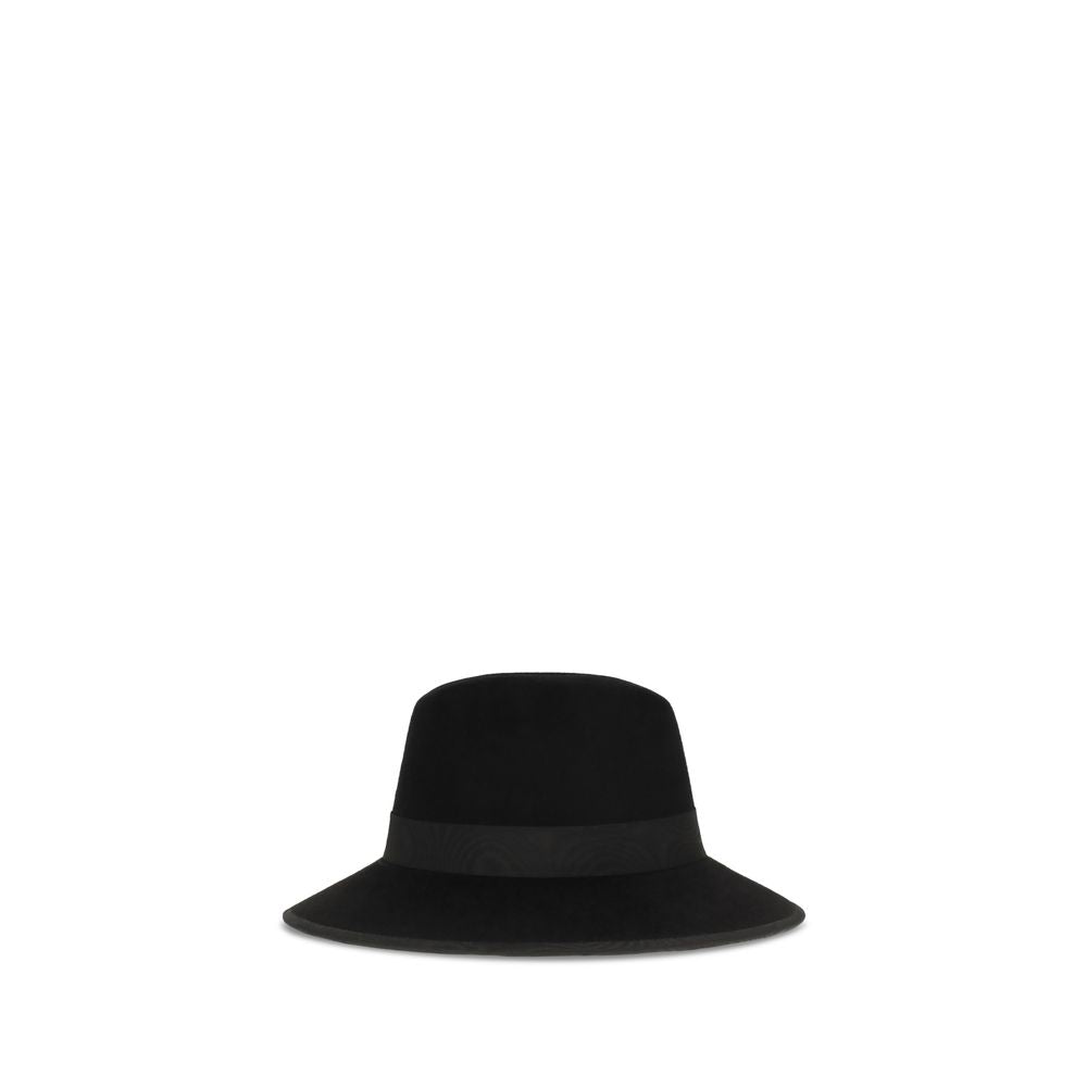Fedora Valentino Garavani in cotone nero