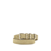 Cintura regolare Valentino Garavani in pelle scamosciata beige