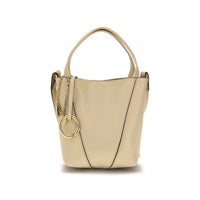 Borsa a spalla Chloé in pelle di vitello beige Bos Taurus