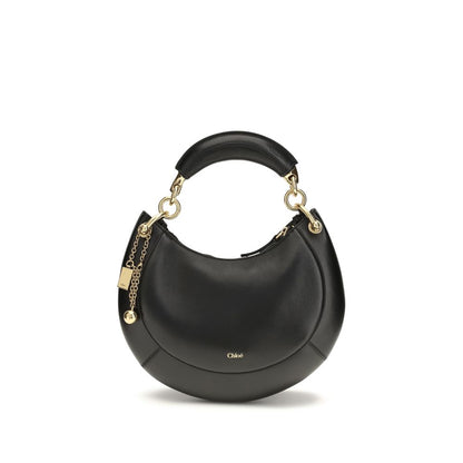 Borsa a tracolla Chloé in pelle di vitello nera Bos Taurus