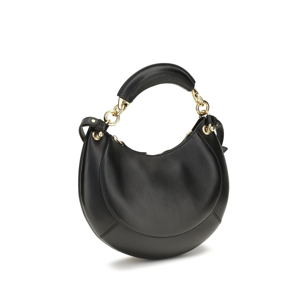 Borsa a tracolla Chloé in pelle di vitello nera Bos Taurus
