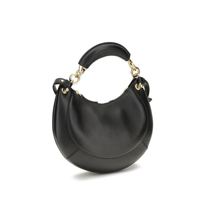 Borsa a tracolla Chloé in pelle di vitello nera Bos Taurus