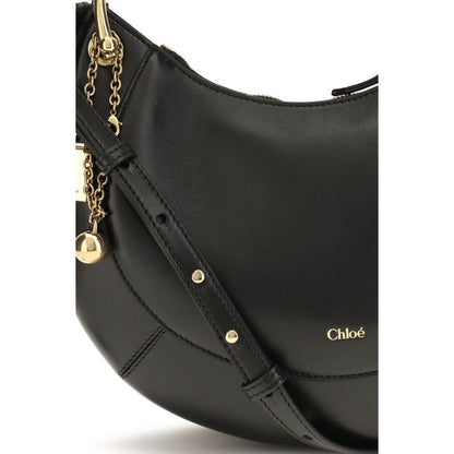 Borsa a tracolla Chloé in pelle di vitello nera Bos Taurus