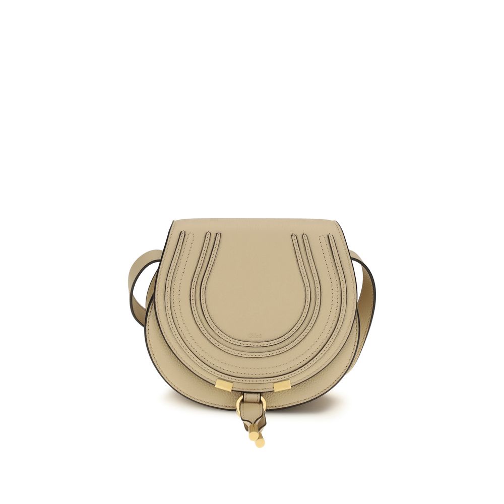Sac à bandoulière Chloé en cuir de veau beige Bos Taurus