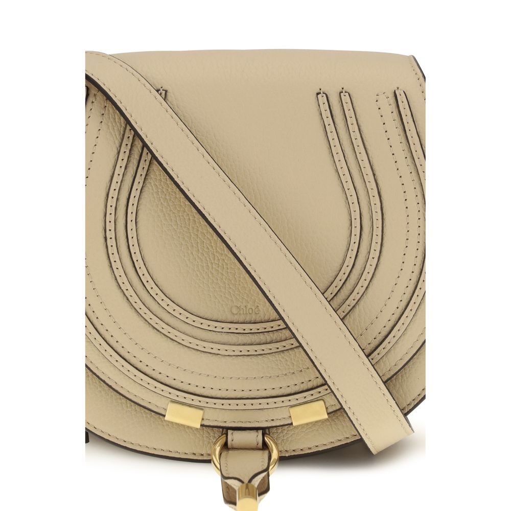 Sac à bandoulière Chloé en cuir de veau beige Bos Taurus
