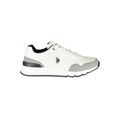 U.S. POLO ASSN. White Polyurethane Men's Sneaker