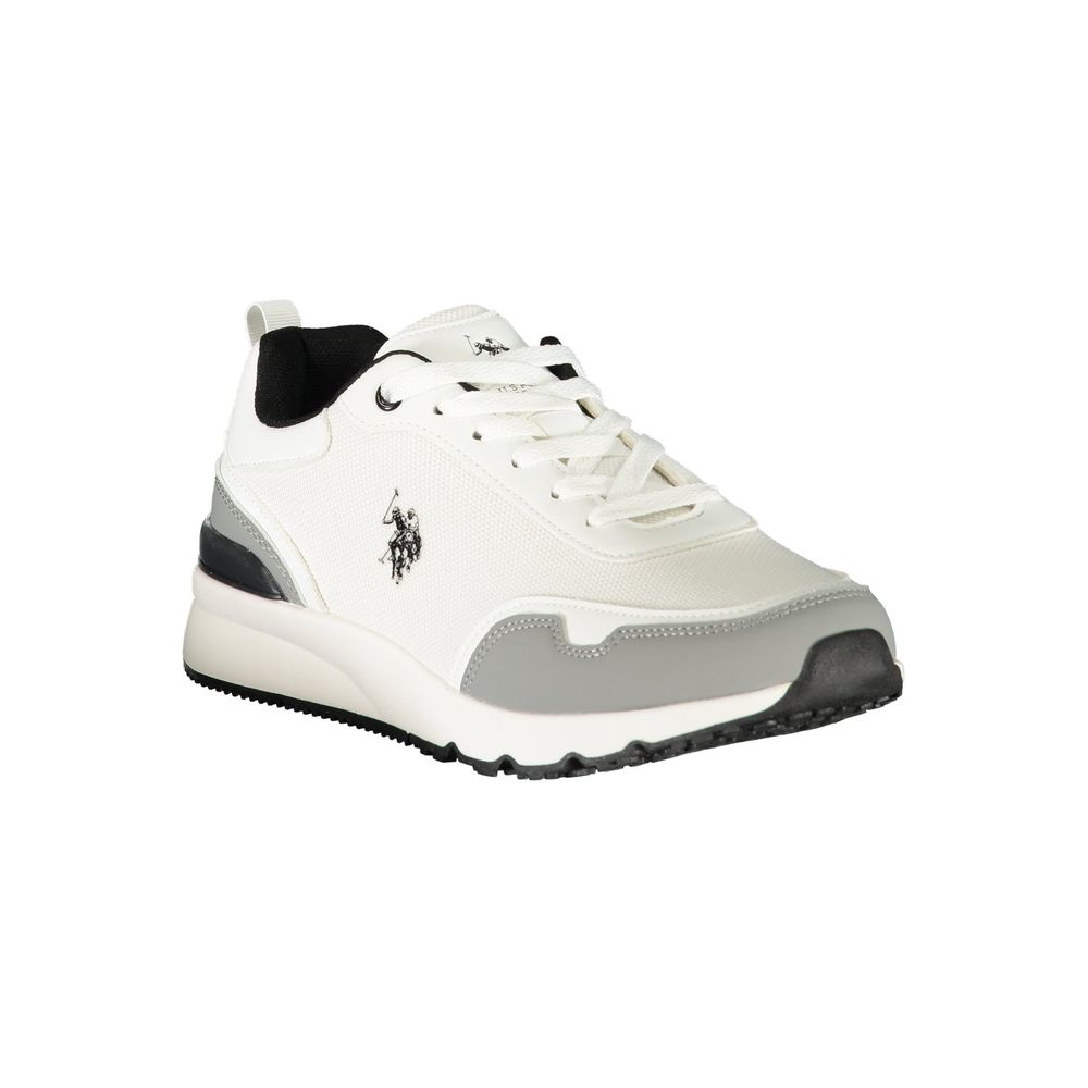 U.S. POLO ASSN. White Polyurethane Men's Sneaker