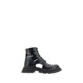 Stivaletti combat neri in pelle Alexander McQueen