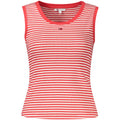 Débardeur femme en coton rouge Tommy Hilfiger