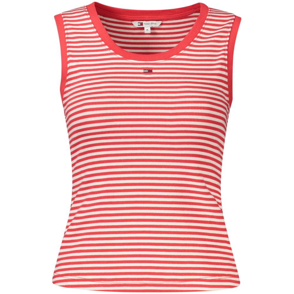 Débardeur femme en coton rouge Tommy Hilfiger