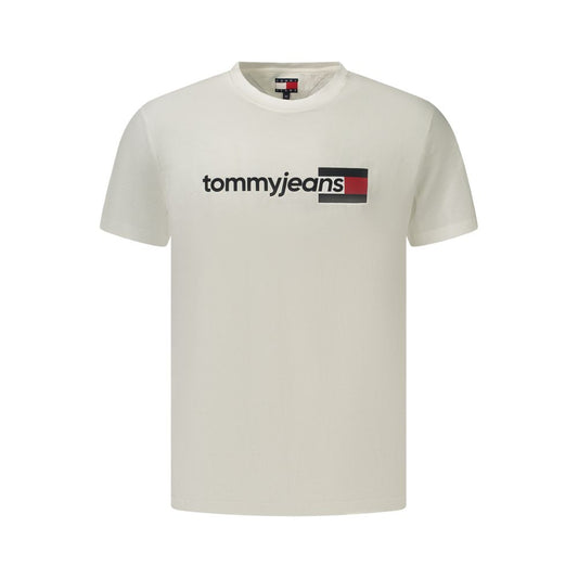 T-shirt da uomo Tommy Hilfiger in cotone, colore bianco