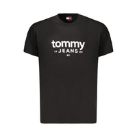 Tommy Hilfiger Black Cotton Mens T-Shirt