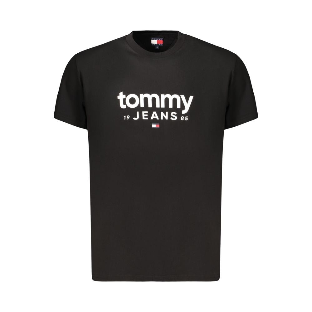T-shirt da uomo Tommy Hilfiger in cotone nero