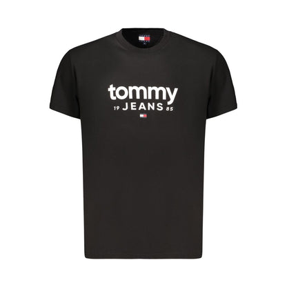 Tommy Hilfiger Black Cotton Mens T-Shirt