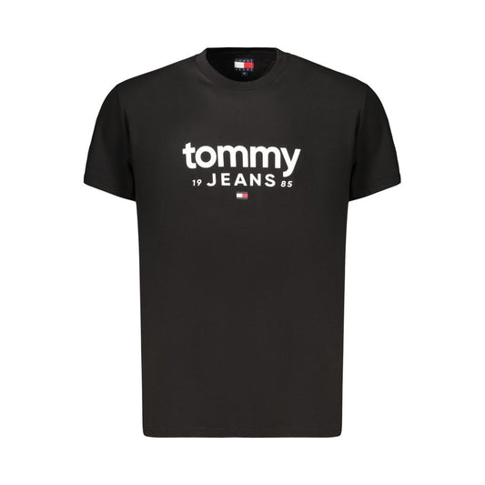 T-shirt da uomo Tommy Hilfiger in cotone nero