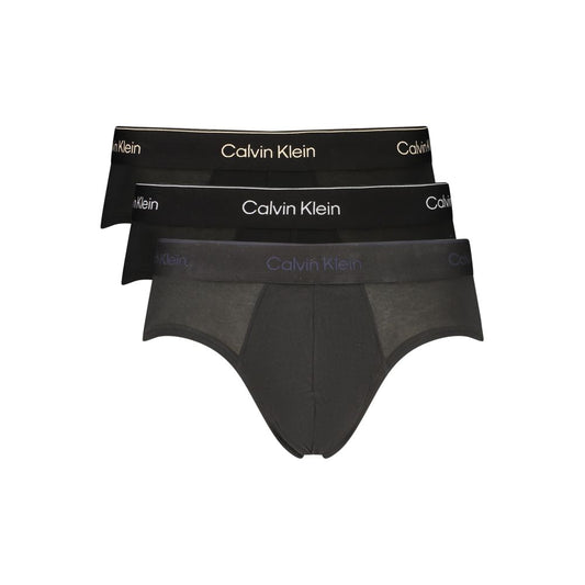 Slip da uomo Calvin Klein in cotone nero