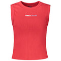 Débardeur en coton rouge Tommy Hilfiger pour femme