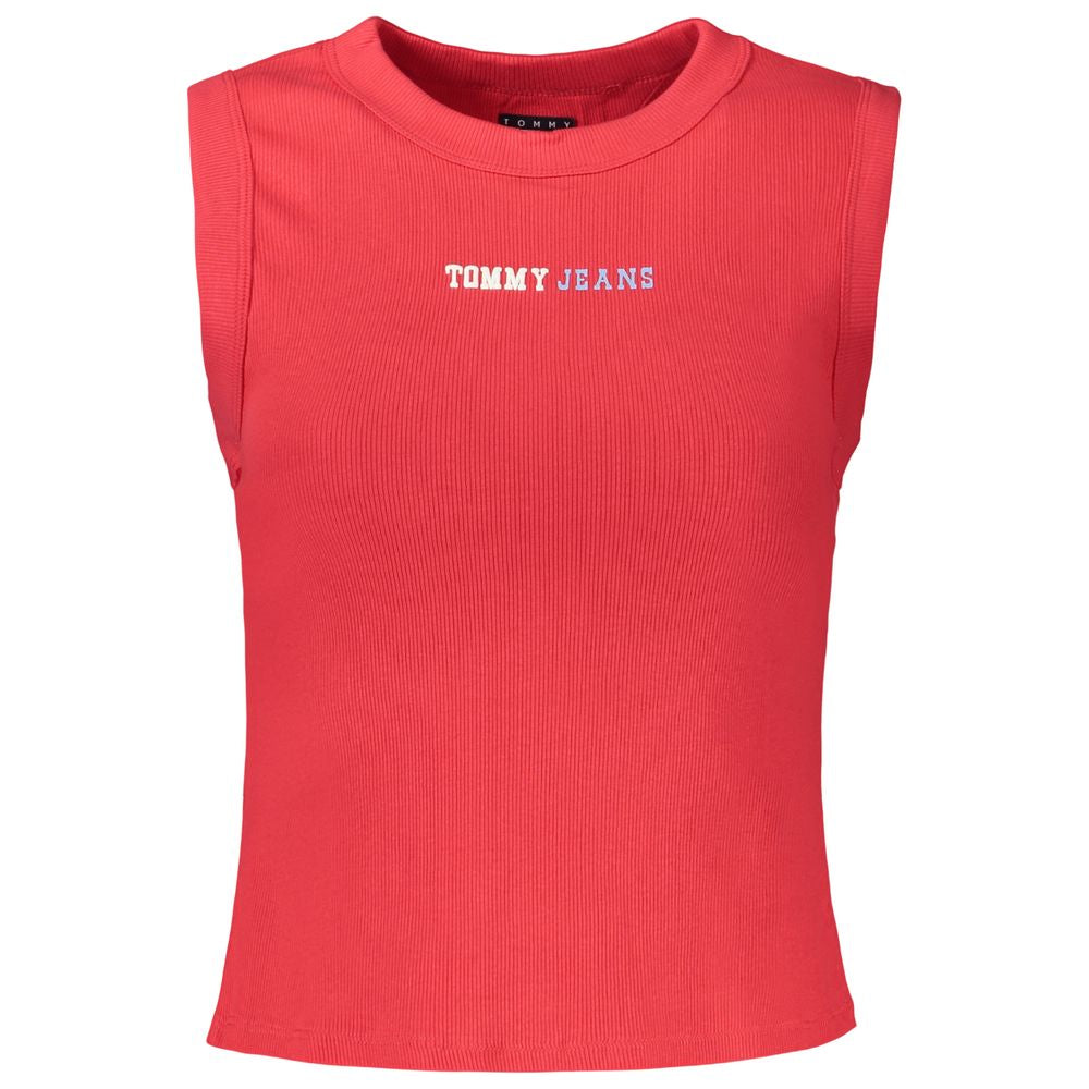 Canotta da donna Tommy Hilfiger in cotone rossa