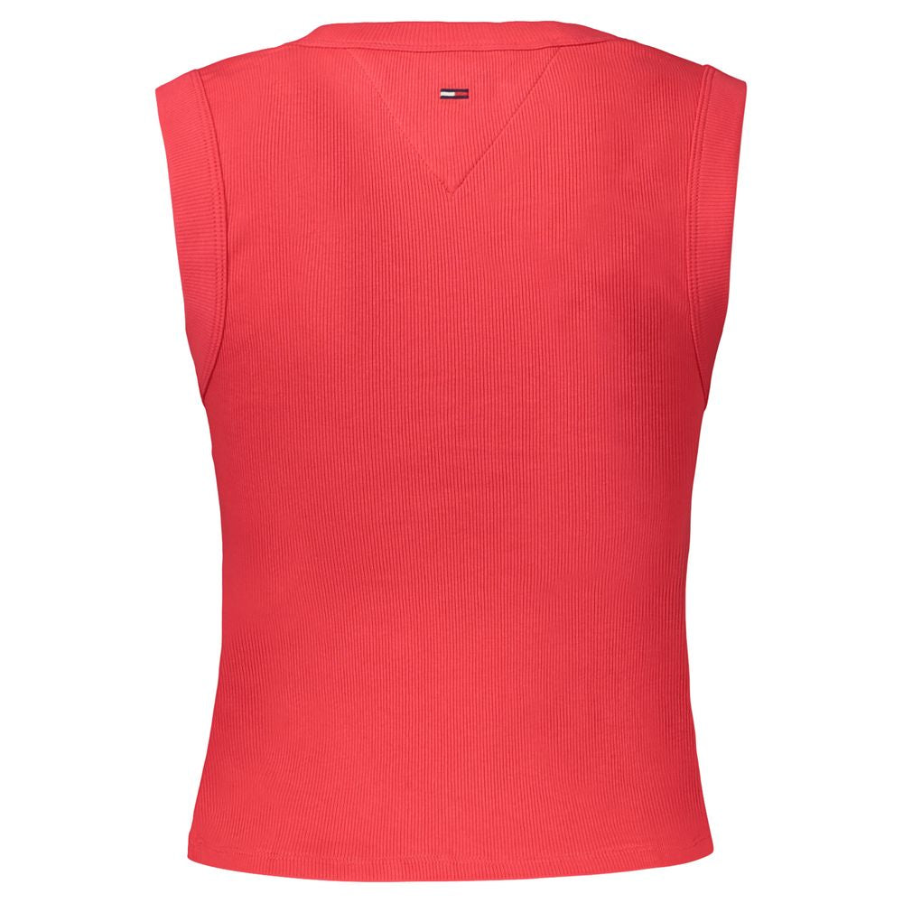 Canotta da donna Tommy Hilfiger in cotone rossa
