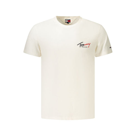 T-Shirt da Uomo Tommy Hilfiger Bianca in Cotone