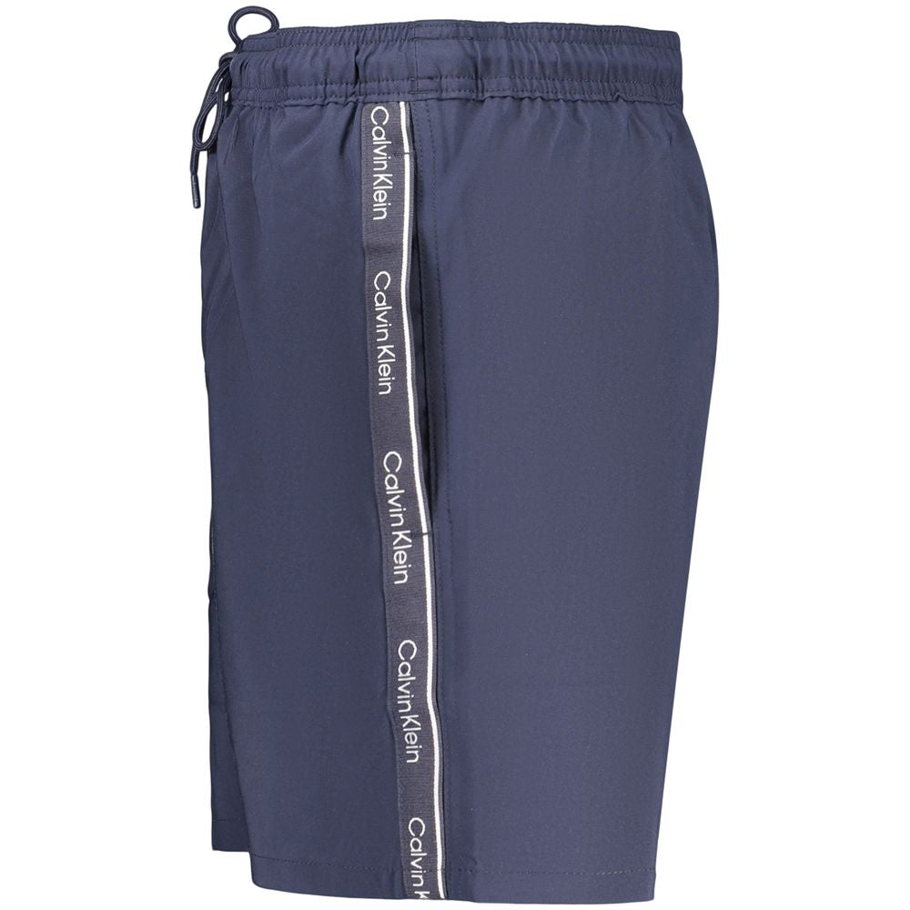 Short de bain en polyester bleu Calvin Klein pour homme