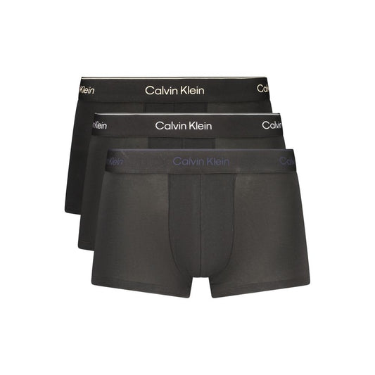 Short da uomo Calvin Klein in cotone nero