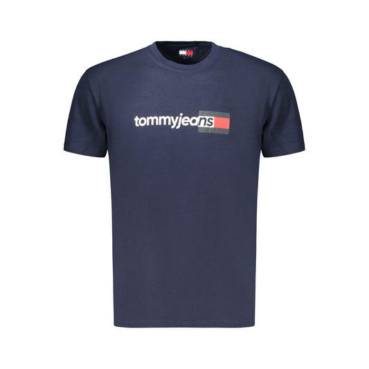 T-Shirt da Uomo Tommy Hilfiger Blu in Cotone