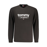 Tommy Hilfiger Felpa da Uomo in Cotone Nero