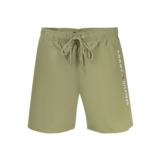Boxer da uomo Tommy Hilfiger in poliestere verde