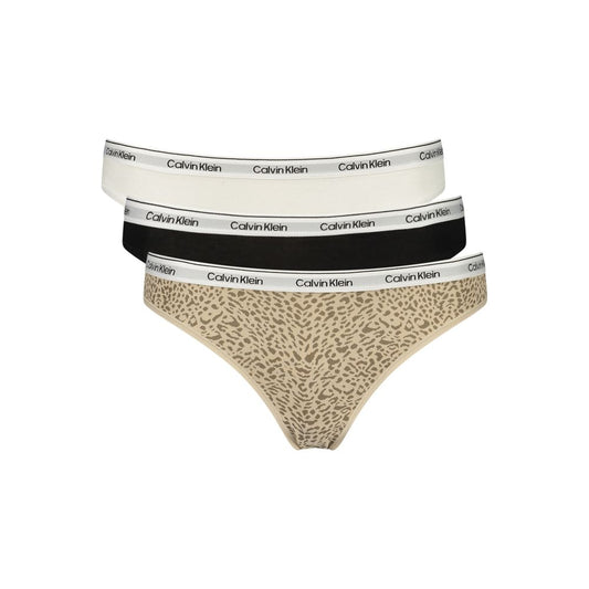 Calvin Klein Bikini da donna in cotone nero