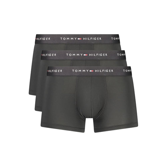 Boxer da uomo Tommy Hilfiger in poliestere nero