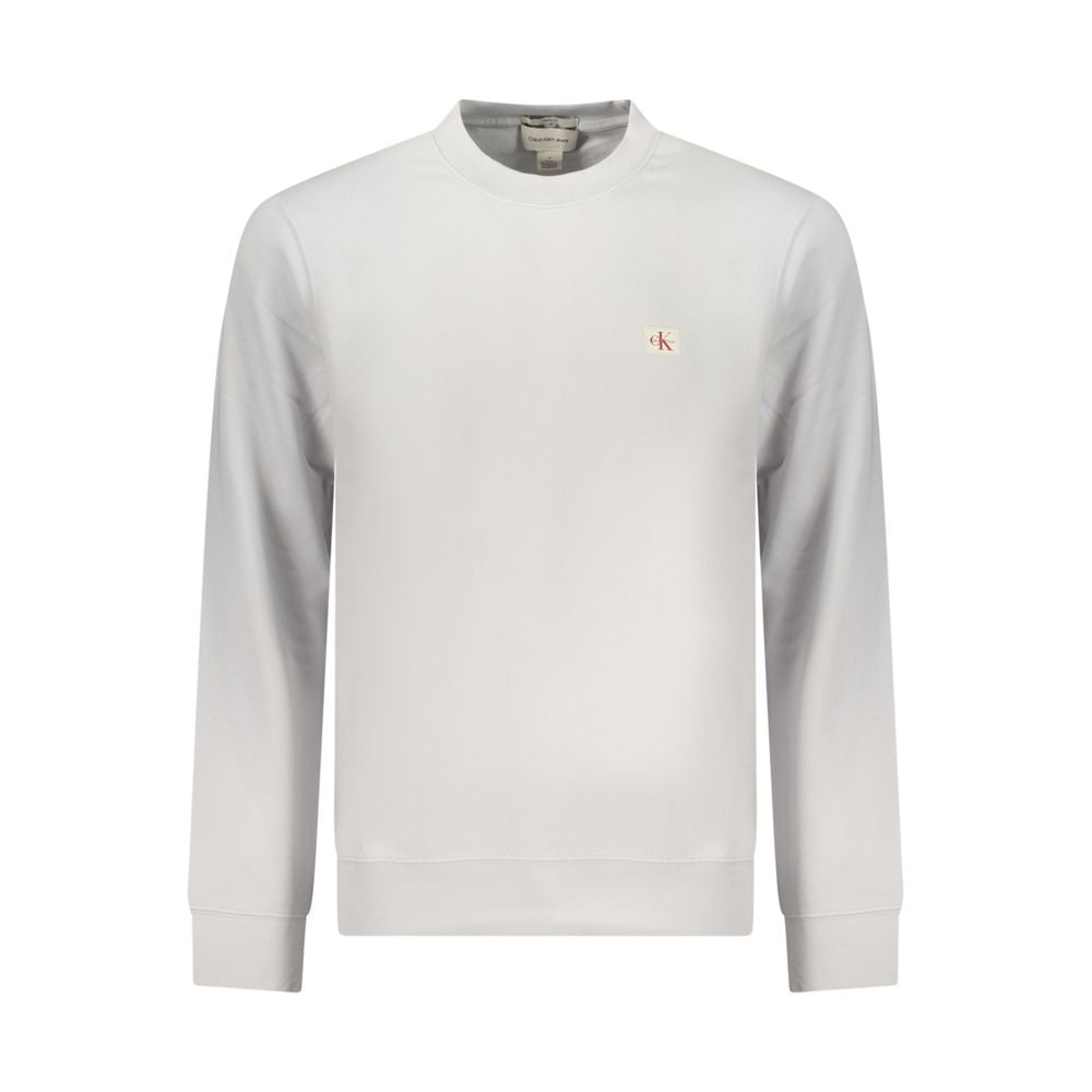 Felpa da uomo Calvin Klein in cotone grigio