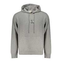 Calvin Klein Gray Cotton Men's Hoodie